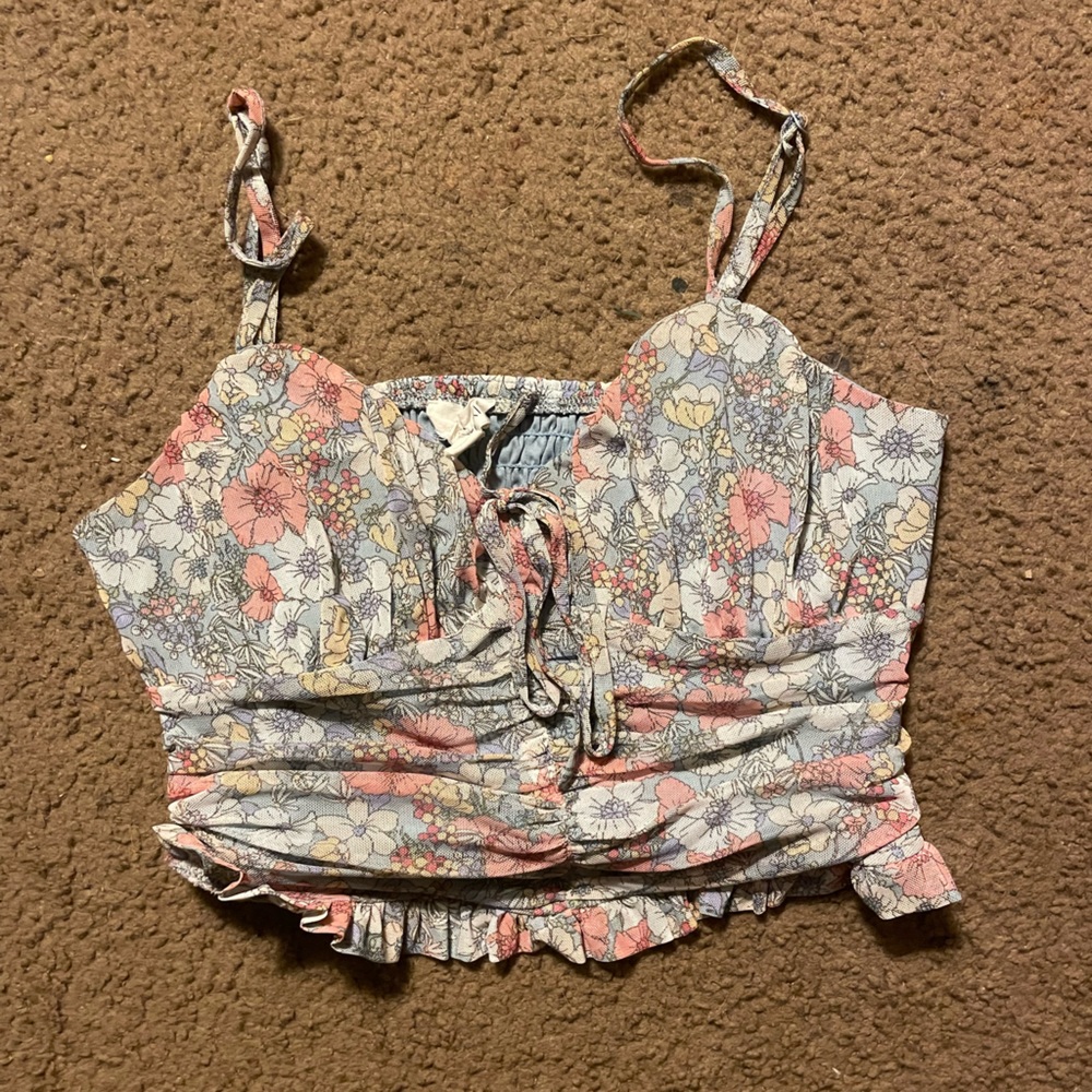 Floral crop top